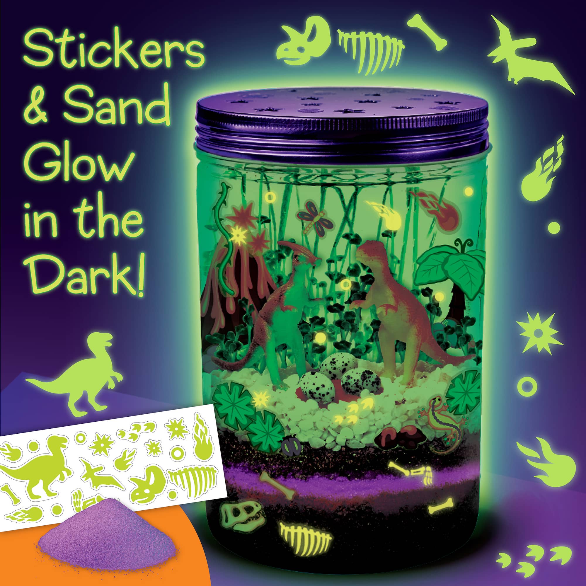 Creativity for Kids Grow N' Glow Terrarium Dinosaur Kit